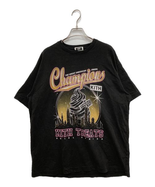 KITH（キス）KITH (キス) Treats Champions Vintage Tee ブラック サイズ:Lの古着・服飾アイテム