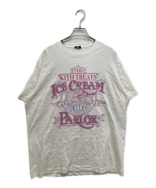 KITH（キス）KITH (キス) Treats Parlor Tee ホワイト サイズ:Lの古着・服飾アイテム