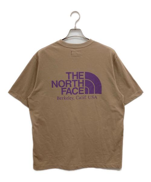 THE NORTHFACE PURPLELABEL（ザ・ノースフェイス パープルレーベル）THE NORTHFACE PURPLELABEL (ザ・ノースフェイス パープルレーベル) BEAMS (ビームス) 別注Tシャツ ベージュ サイズ:XLの古着・服飾アイテム