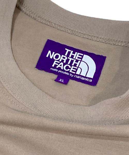 THE NORTHFACE PURPLELABEL（ザ・ノースフェイス パープルレーベル）THE NORTHFACE PURPLELABEL (ザ・ノースフェイス パープルレーベル) BEAMS (ビームス) 別注Tシャツ ベージュ サイズ:XLの古着・服飾アイテム