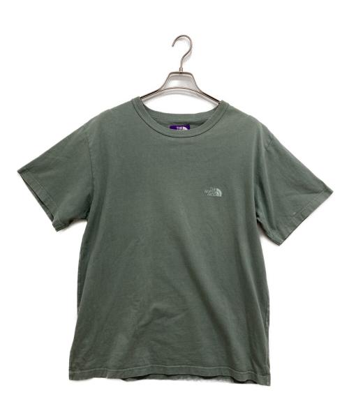 THE NORTHFACE PURPLELABEL（ザ・ノースフェイス パープルレーベル）THE NORTHFACE PURPLELABEL (ザ・ノースフェイス パープルレーベル) 7oz H/S Logo Tee カーキ サイズ:XLの古着・服飾アイテム