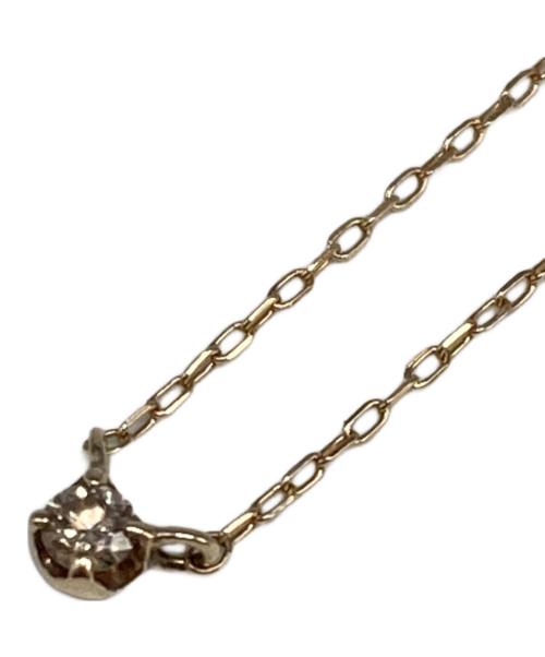 Samantha Tiara（サマンサ ティアラ）Samantha Tiara (サマンサ ティアラ) K10 YG １石ダイヤモンド ネックレスの古着・服飾アイテム