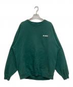 X-LARGEエクストララージ）の古着「SLANTED OG CREWNECK SWEAT」｜グリーン