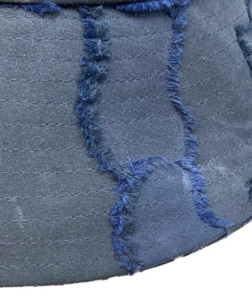 Christian Dior（クリスチャン ディオール）Christian Dior (クリスチャン ディオール) オブリーク柄ハット ネイビー サイズ:58の古着・服飾アイテム