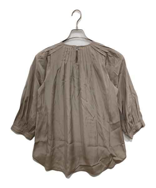 MORABITO（モラビト）MORABITO (モラビト) ギャザーブラウス グレー サイズ:38の古着・服飾アイテム