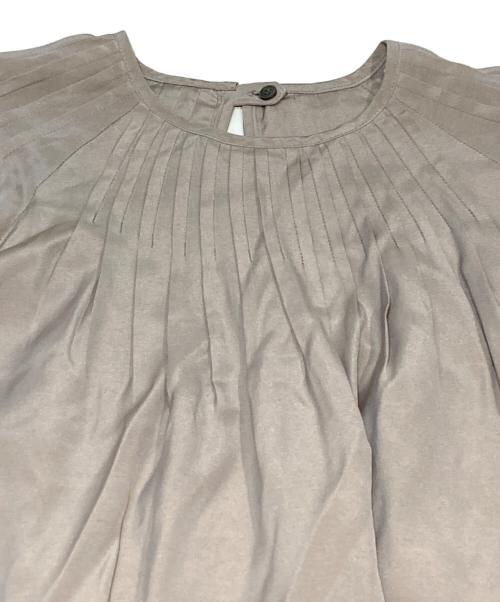 MORABITO（モラビト）MORABITO (モラビト) ギャザーブラウス グレー サイズ:38の古着・服飾アイテム