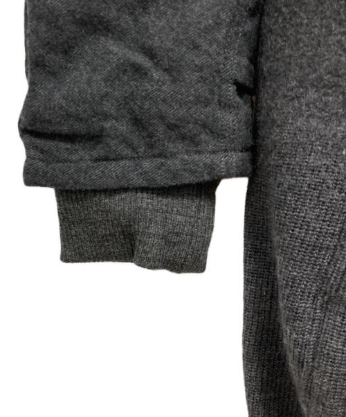 TALKING ABOUT THE ABSTRACTION（トーキング アバウト ジ アブストラクション）TALKING ABOUT THE ABSTRACTION (トーキング アバウト ジ アブストラクション) ウールニットドッキングコート グレー サイズ:1の古着・服飾アイテム