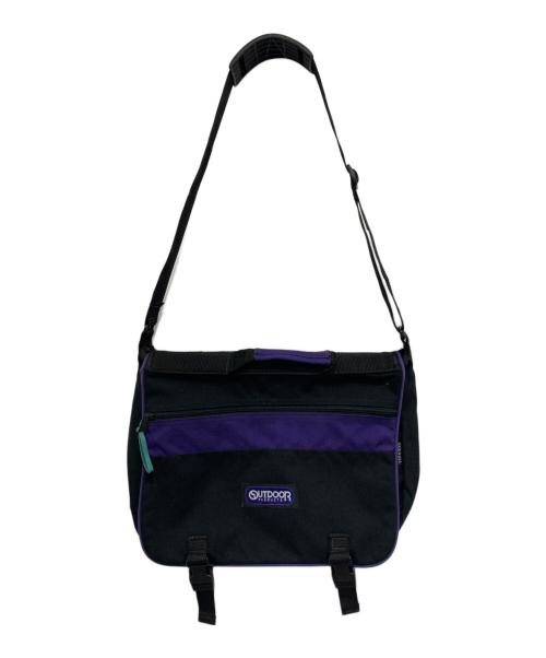 OUTDOOR PRODUCTS（アウトドア プロダクツ）OUTDOOR PRODUCTS (アウトドア プロダクツ) 90sメッセンジャーバッグ ブラック×パープルの古着・服飾アイテム