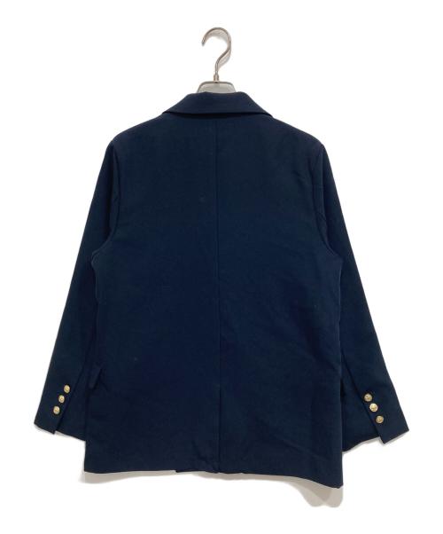 Gready Brilliant（グレディ ブリリアン）Gready Brilliant (グレディ ブリリアン) ツイルテーラードダブルジャケット ネイビー サイズ:M (38) 未使用品の古着・服飾アイテム