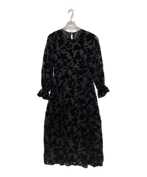 Thevon（ゼヴォン）Thevon (ゼヴォン) フラワージャガードワンピース ブラック サイズ:Freeの古着・服飾アイテム