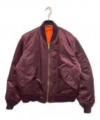 CORINTHコリンス）の古着「MA-1ジャケット」｜ボルドー