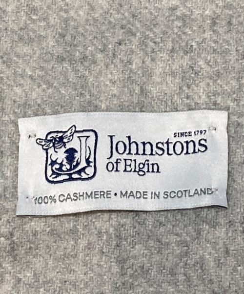 JOHNSTONS OF ELGIN（ジョンストンズオブエルガン）JOHNSTONS OF ELGIN (ジョンストンズオブエルガン) カシミヤマフラー グレーの古着・服飾アイテム