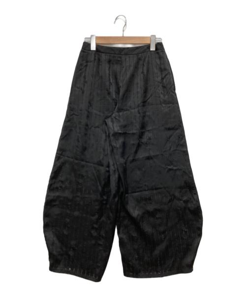 ARMANI EXCHANGE（アルマーニ エクスチェンジ）ARMANI EXCHANGE (アルマーニ エクスチェンジ) ラインロゴシアーパンツ ブラック サイズ:不明の古着・服飾アイテム