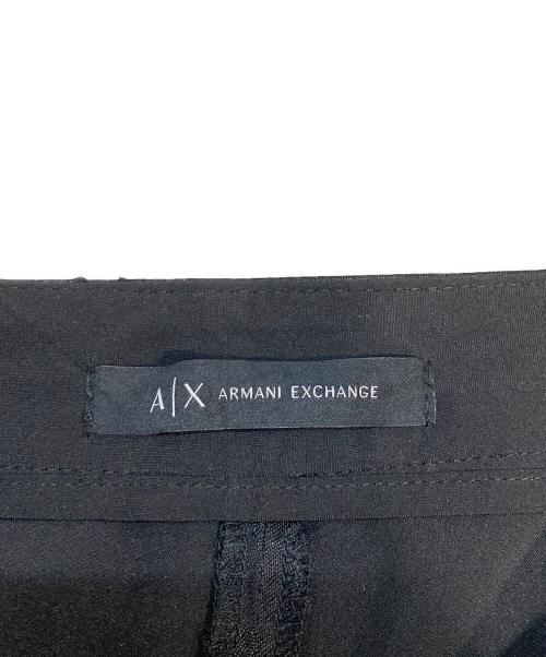 ARMANI EXCHANGE（アルマーニ エクスチェンジ）ARMANI EXCHANGE (アルマーニ エクスチェンジ) ラインロゴシアーパンツ ブラック サイズ:不明の古着・服飾アイテム