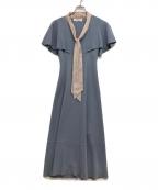HER LIP TOハーリップトゥ）の古着「Butterfly sleeve knit dress」｜スカイブルー