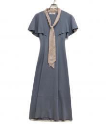 HER LIP TO（ハーリップトゥ）の古着「Butterfly sleeve knit dress」｜スカイブルー