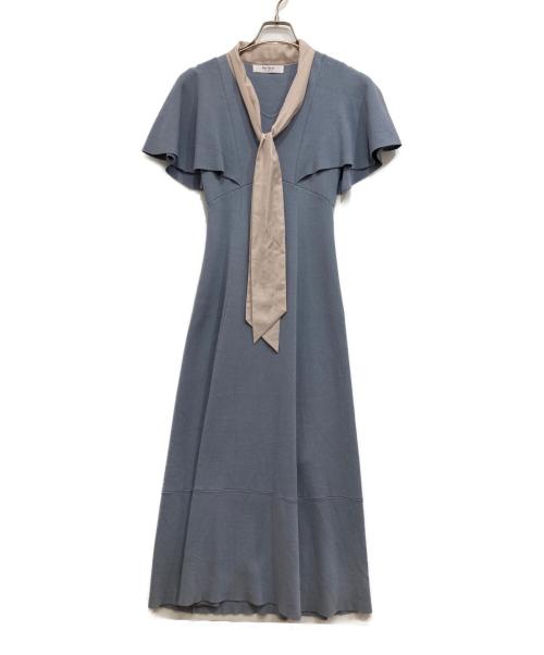 HER LIP TO（ハーリップトゥ）Her lip to (ハーリップトゥ) Butterfly sleeve knit dress スカイブルー サイズ:Mの古着・服飾アイテム