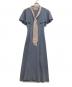 Her lip to（ハーリップトゥ）の古着「Butterfly sleeve knit dress」｜スカイブルー