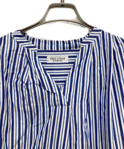 Hug O'War（ハグオーワー）Hug O'War (ハグオーワー) ストライプシャツワンピース ブルー サイズ:1の古着・服飾アイテム