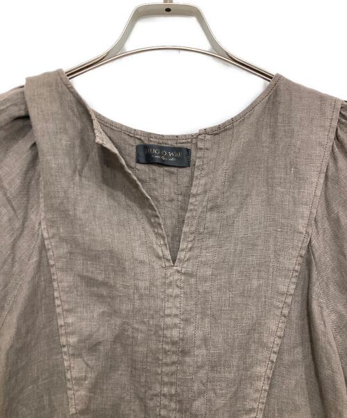 Hug O'War（ハグオーワー）Hug O'War (ハグオーワー) リネンワンピース ブラウン サイズ:2の古着・服飾アイテム