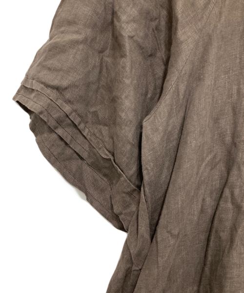Hug O'War（ハグオーワー）Hug O'War (ハグオーワー) リネンワンピース ブラウン サイズ:2の古着・服飾アイテム