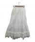 Hug O'War（ハグオーワー）の古着「カットワークレーススカート」｜ホワイト