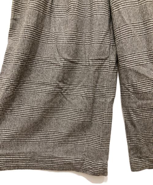 CLOTH&CROSS（クロスアンドクロス）CLOTH&CROSS (クロスアンドクロス) グレンチェックワイドパンツ グレー サイズ:2の古着・服飾アイテム