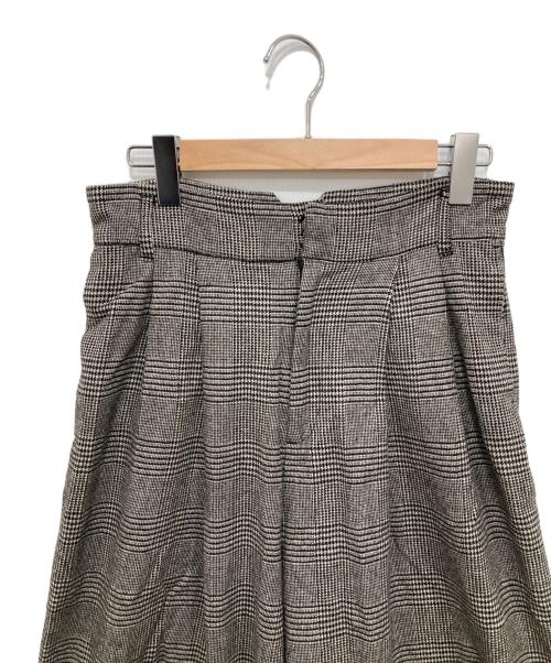 CLOTH&CROSS（クロスアンドクロス）CLOTH&CROSS (クロスアンドクロス) グレンチェックワイドパンツ グレー サイズ:2の古着・服飾アイテム