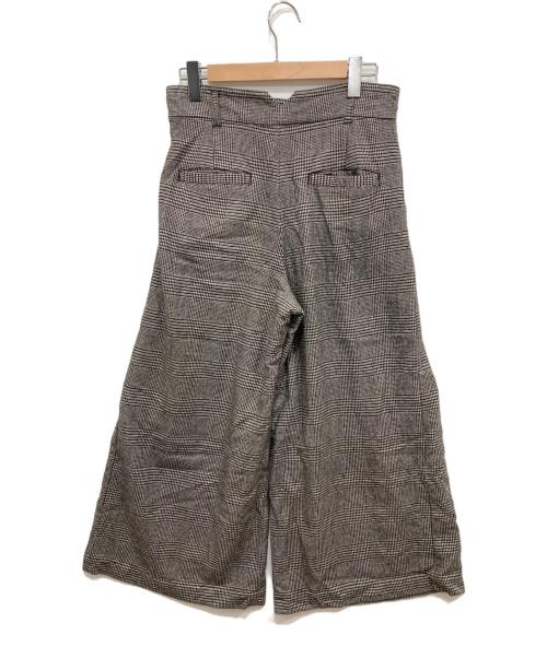 CLOTH&CROSS（クロスアンドクロス）CLOTH&CROSS (クロスアンドクロス) グレンチェックワイドパンツ グレー サイズ:2の古着・服飾アイテム