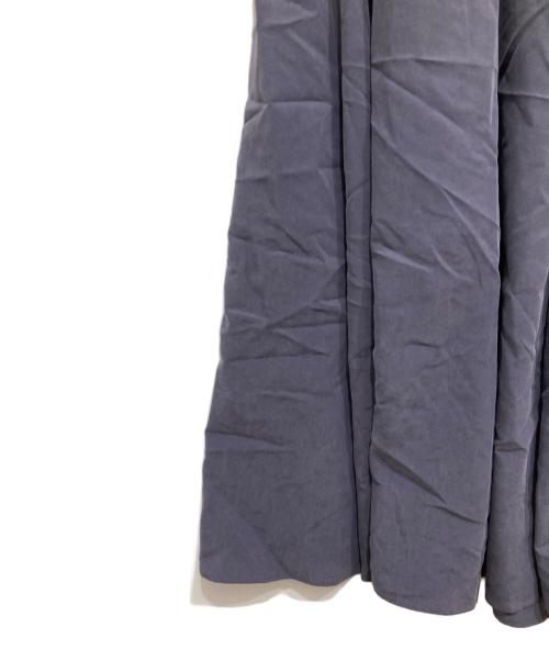 CLOTH&CROSS（クロスアンドクロス）CLOTH&CROSS (クロスアンドクロス) パウダーシフォンパネルスカート ブルー サイズ:2の古着・服飾アイテム