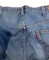 中古・古着 LEVI'S (リーバイス) Dessin de Mode (デッサンデモード) リメイクデニムパンツ ブルー サイズ:106cm (W42)：5000円
