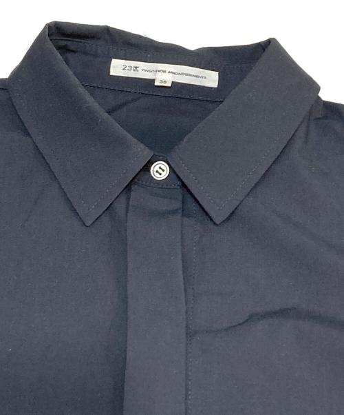 23区（ニジュウサンク）23区 (ニジュウサンク) ビスチェコンビワンピース ネイビー サイズ:SIZE38の古着・服飾アイテム