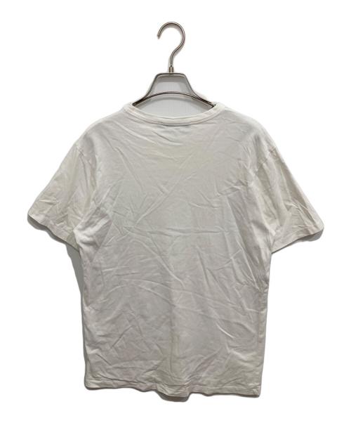 maison kitsune（メゾンキツネ）MAISON KITSUNE (メゾンキツネ) フォックスヘッド パッチ クラシック Tシャツ ホワイト サイズ:Sの古着・服飾アイテム