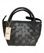 robitaロビタ）の古着「メッシュレザートートバッグ」｜ブラック