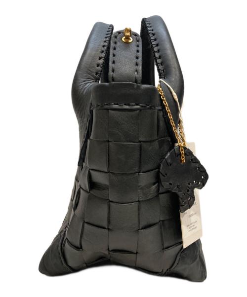 robita（ロビタ）robita (ロビタ) メッシュレザートートバッグ ブラックの古着・服飾アイテム