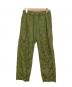 CABaN（キャバン）の古着「レーヨン フラワージャカードシャーリングパンツ」｜カーキ