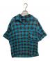 CABaN（キャバン）の古着「コットンリヨセル チェックオープンカラーシャツ」｜グリーン×ブラウン