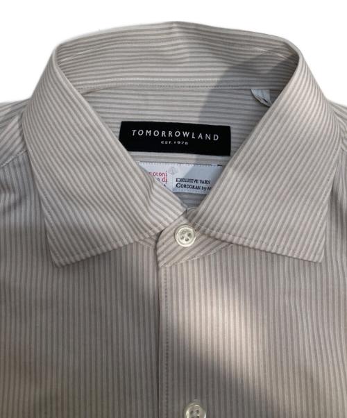 TOMORROW LAND（トゥモローランド）TOMORROW LAND (トゥモローランド) 36ゲージジャージ ループボタンダウンシャツ ベージュ サイズ:S 未使用品の古着・服飾アイテム