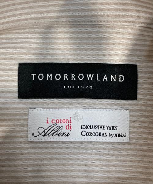 TOMORROW LAND（トゥモローランド）TOMORROW LAND (トゥモローランド) 36ゲージジャージ ループボタンダウンシャツ ベージュ サイズ:S 未使用品の古着・服飾アイテム