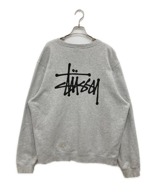 stussy（ステューシー）stussy (ステューシー) プリントスウェット グレー サイズ:XLの古着・服飾アイテム