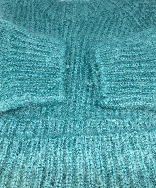 BEAUTY&YOUTH（ビューティーアンドユース）BEAUTY&YOUTH (ビューティーアンドユース) モヘヤ クルーネックニットプルオーバー グリーン サイズ:-の古着・服飾アイテム