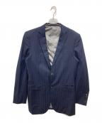 BLACK LABEL CRESTBRIDGEブラックレーベル クレストブリッジ）の古着「2Bストライプジャケット」｜ネイビー