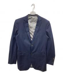 BLACK LABEL CRESTBRIDGE（ブラックレーベル クレストブリッジ）の古着「2Bストライプジャケット」｜ネイビー