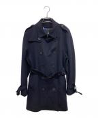 BLACK LABEL CRESTBRIDGEブラックレーベル クレストブリッジ）の古着「Pコート」｜ネイビー