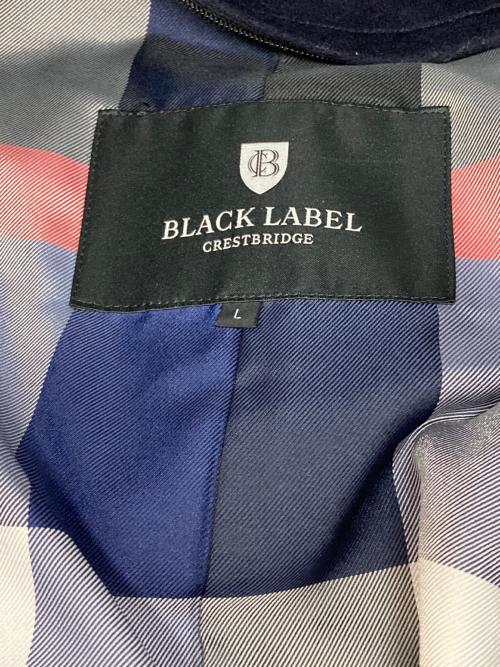 BLACK LABEL CRESTBRIDGE（ブラックレーベル クレストブリッジ）BLACK LABEL CRESTBRIDGE (ブラックレーベル クレストブリッジ) Pコート ネイビー サイズ:Lの古着・服飾アイテム