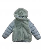 Kate Spadeケイトスペード）の古着「フェイクファーダウンジャケット」｜スカイブルー