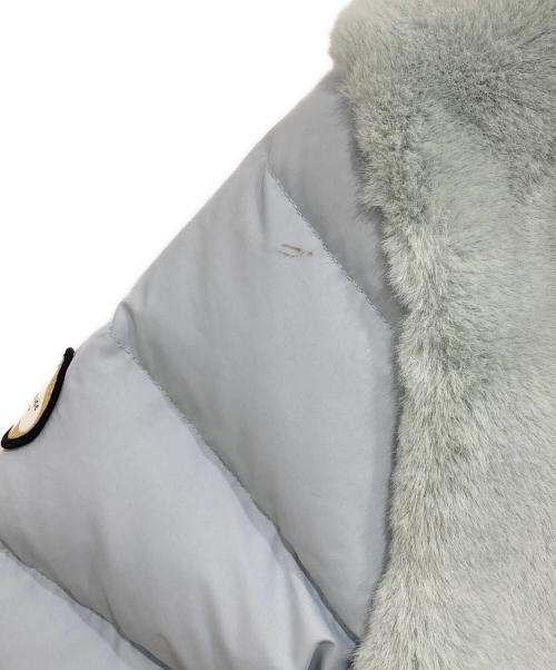 Kate Spade（ケイトスペード）Kate Spade (ケイトスペード) フェイクファーダウンジャケット スカイブルー サイズ:140の古着・服飾アイテム