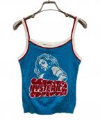 Hysteric Glamourヒステリックグラマー）の古着「VIXEN GIRLジャカード キャミソール」｜スカイブルー