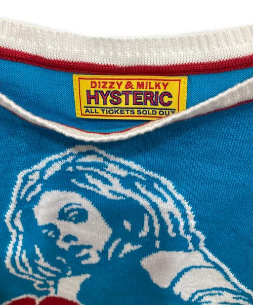 Hysteric Glamour（ヒステリックグラマー）Hysteric Glamour (ヒステリックグラマー) VIXEN GIRLジャカード キャミソール スカイブルー サイズ:Fの古着・服飾アイテム