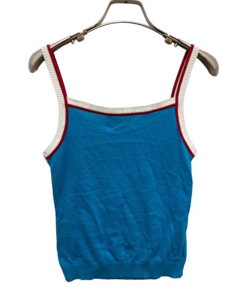 Hysteric Glamour（ヒステリックグラマー）Hysteric Glamour (ヒステリックグラマー) VIXEN GIRLジャカード キャミソール スカイブルー サイズ:Fの古着・服飾アイテム